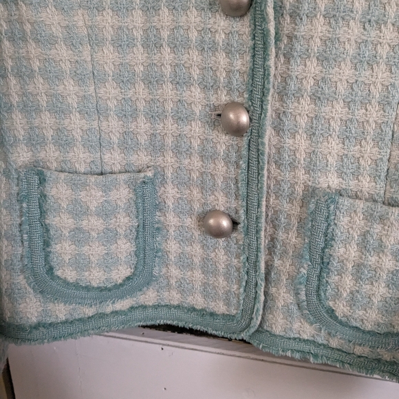 Tweed suit blazer and skirt Mac and jac - Picture 3 of 6